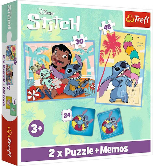 Puzzle Trefl 2in1 Memo Moomin Disney Stitch Lilo