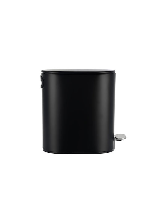 Estia Inox Bathroom Basket Soft Close 5lt Black Matt