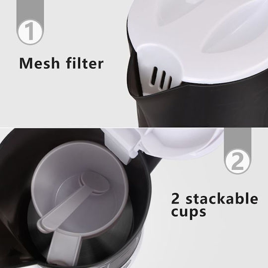 Kettle Travel Size 600ml 650W Black