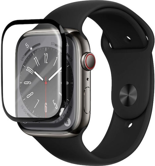 NetOne Закалено Стъкло За Цялото Лице За APPLE Watch Серия 8 / 9 41 мм 1 бр SW71047T-5D-BK