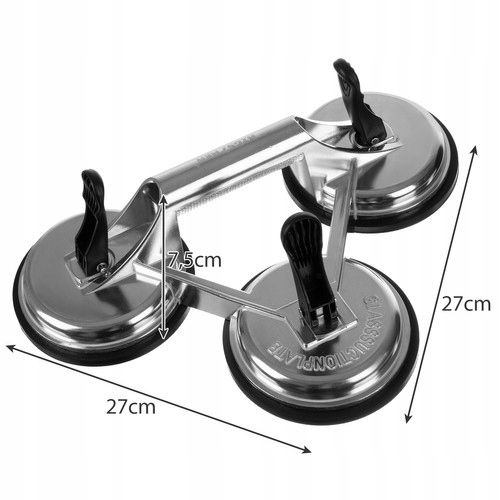 Triplu Ventuză Diametru 270mm cu Capacitate de Prindere 150kg