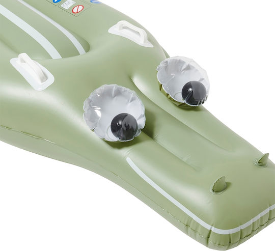 Sunnylife Kinder Pool Schwimmring Liege Keks Krokodil Khaki