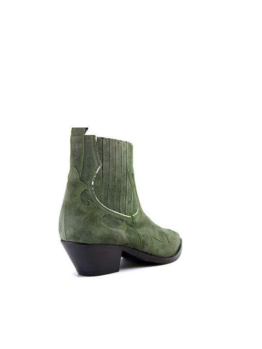 Carmens Suede Women's Chelsea Boots Green