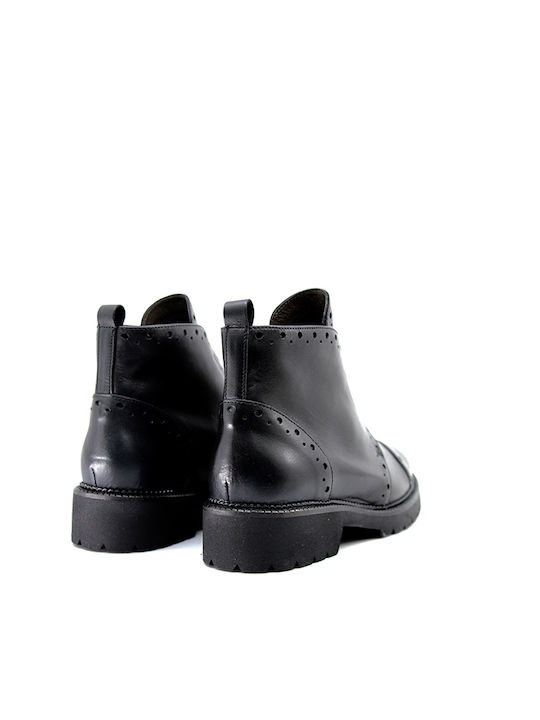 Paola Ferri Leather Women's Ankle Boots Black