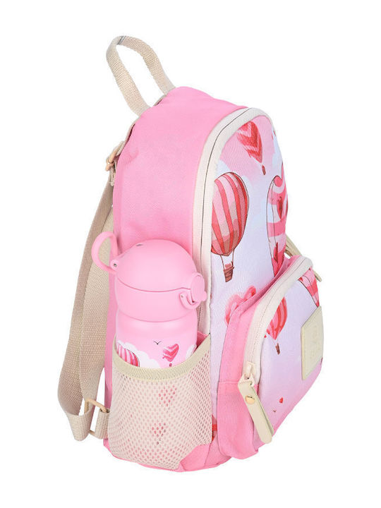 Estia Kid Backpack Σχολική Τσάντα Πλάτης Νηπιαγωγείου Love Ascend με Θήκη για Παγούρι 6lt