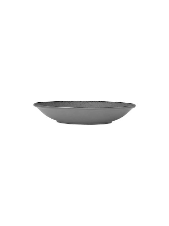 Estia Terra Plate Soup made of Porcelain Gray with Diameter 23cm