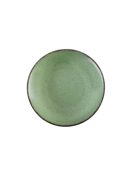 Estia Terra Plate Soup Plates Porcelain Green with Diameter 23cm 1pcs