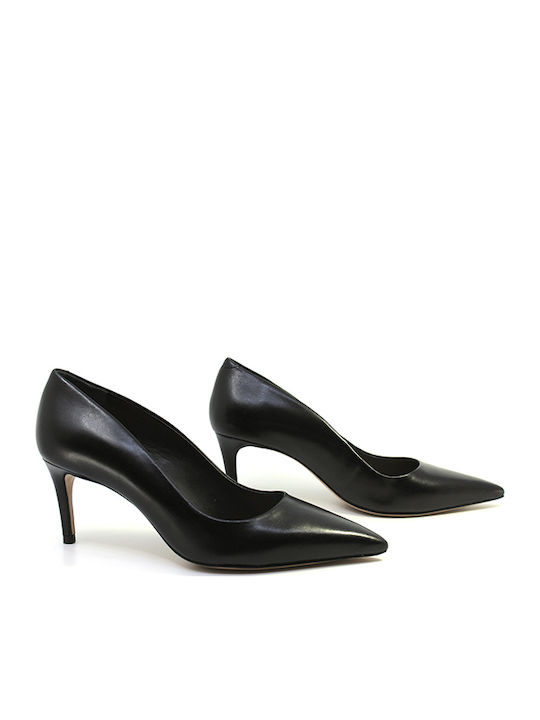 Δερματινες Μυτερες Μαυρες Γοβες Schutz 89210 Black