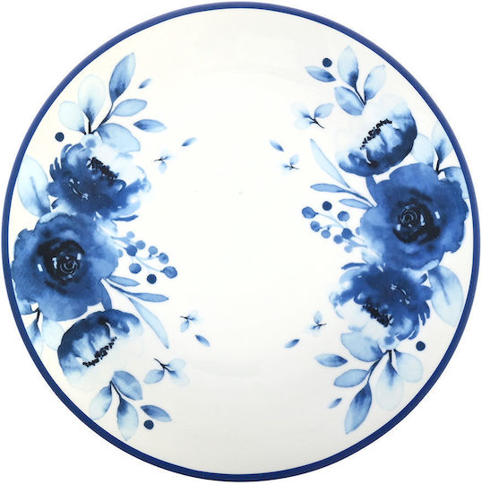 Estia Blue Rose Πιάτο Γλυκού από Πορσελάνη Μπλε με Διάμετρο 20cm Estia Blue Rose Πιάτο Γλυκού από Πορσελάνη Μπλε με Διάμετρο 20cm