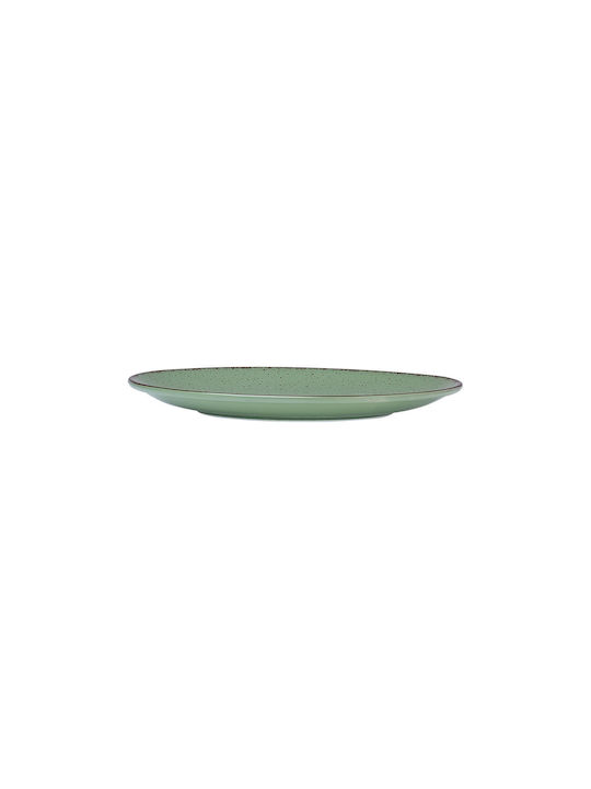 Estia Terra Plate Desert made of Porcelain Green with Diameter 21cm