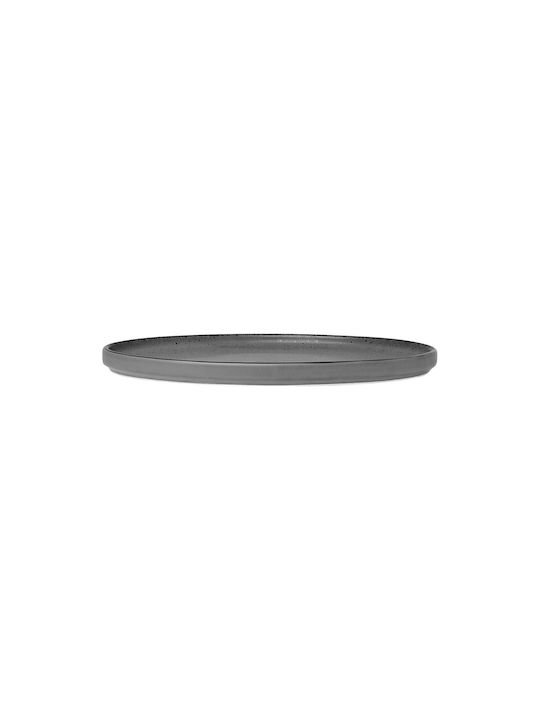 Estia TERRA Plate Shallow made of Porcelain Black with Diameter 26cm
