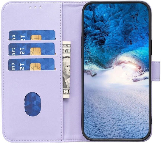 Binfen Wallet Case Δερματίνης Μωβ (Galaxy A55)