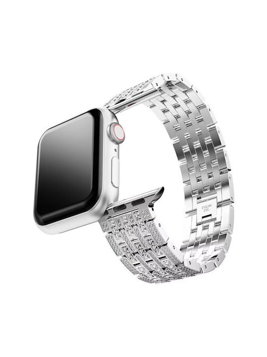 Swarovski Curea Oțel inoxidabil Argint (Apple Watch 38/40/41mm)