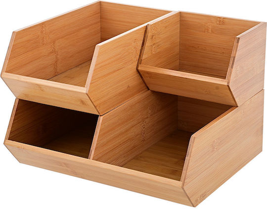 Estia Bamboo Essentials Organizer Bamboo Beige