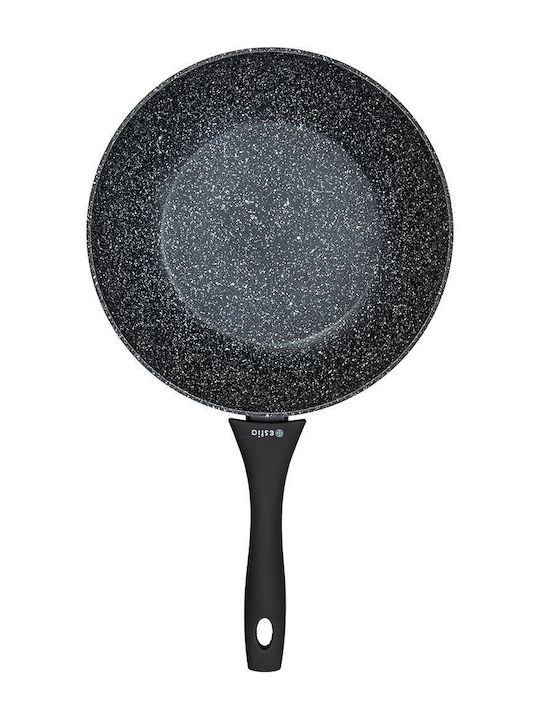 Estia Magma Wok από Αλουμίνιο με Επίστρωση από Πέτρα 28cm