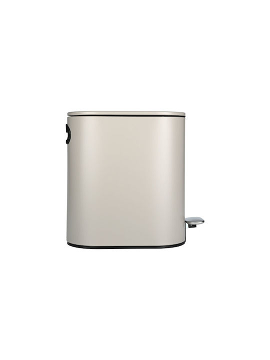Estia Plastic Bathroom Basket Soft Close 5lt Brown