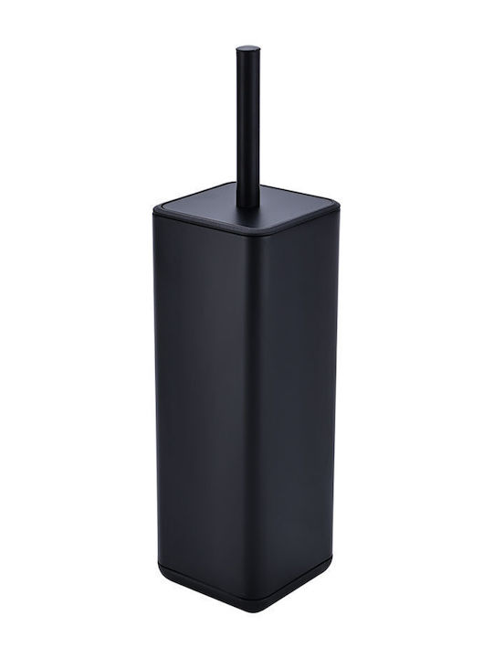 Estia Metallic Bathroom Trash Can Black