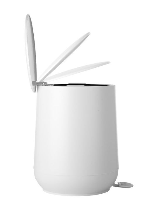 Estia Fjord Plastic Bathroom Basket Soft Close 5lt White