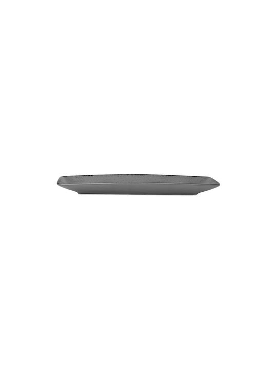 Estia Terra Serving Platter Rectangular made of Porcelain Gray 27x16cm