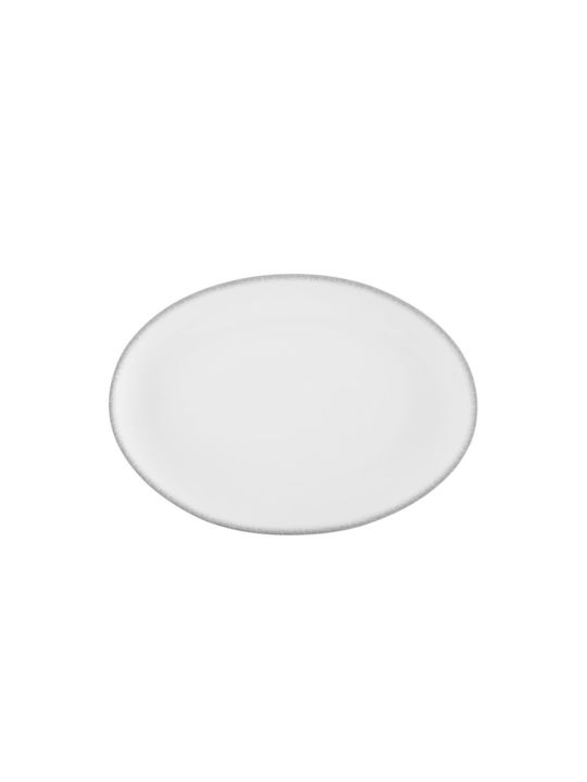 Estia Oval Porcelain Serving Platter Pearl White 36cm