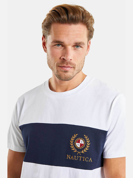 Nautica Herren T-Shirt Kurzarm White