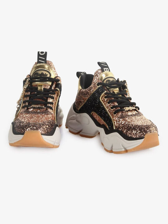 Buffalo Binary Sneakers Gold / Black