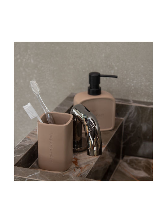 Estia Text Dispenser Plastic Bej 210ml
