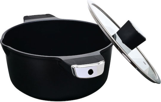 Estia Nordic Tiefer Topf aus Gussaluminium 4.5Es / 24cm