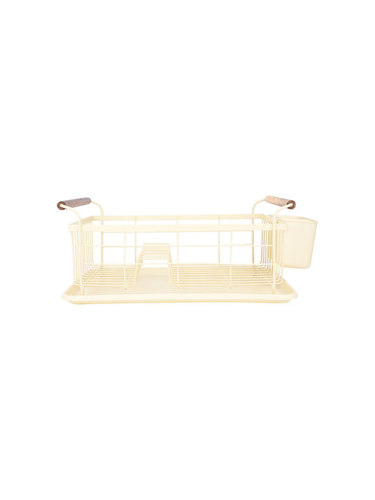 Estia Dish Drainer Metallic in Beige Color 43x32x20cm