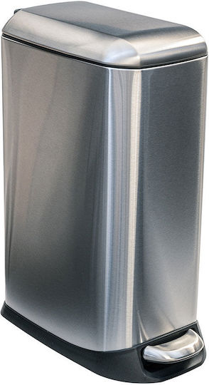Estia Slim Soft Close Waste Bin Made of Stainless Steel with Inox Matte Pedal 20lt