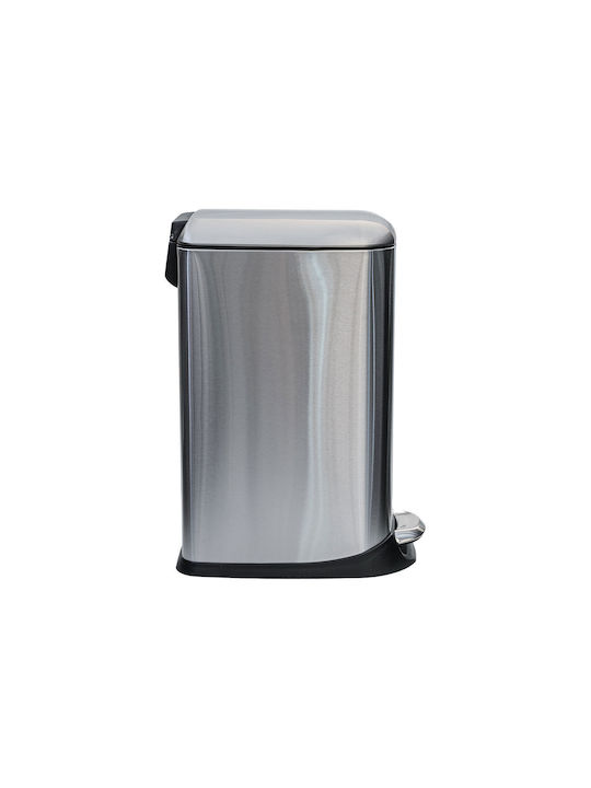 Estia Slim Soft Close Waste Bin Waste made of Stainless Steel with Pedal Inox Matte 20lt 1pcs