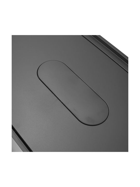 Estia Soft Close Waste Bin Waste Metallic Black 60lt 1pcs
