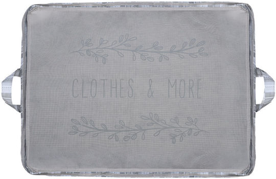 Storage Case Non Woven Fabric 50x40x30cm With Window Ivory