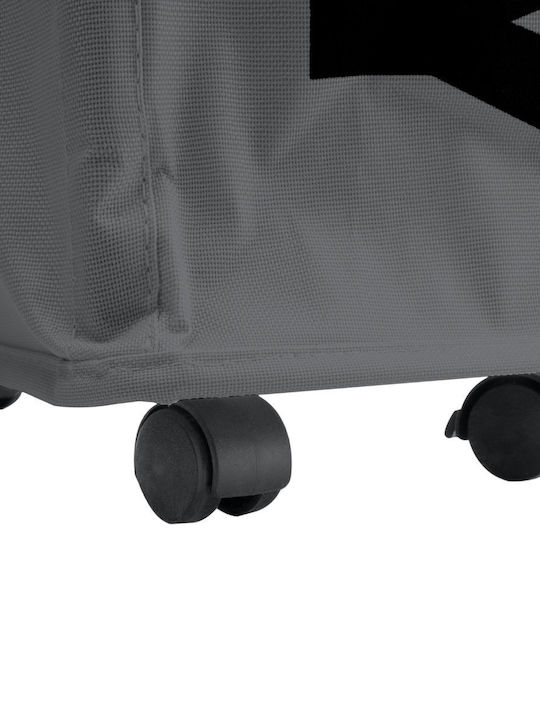 Estia Laundry Basket Fabric 45lt with Lid 39x20x59cm Gray