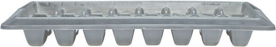 Estia Ice Tray Rectangular Plastic 16 Slots Gray 01-15091