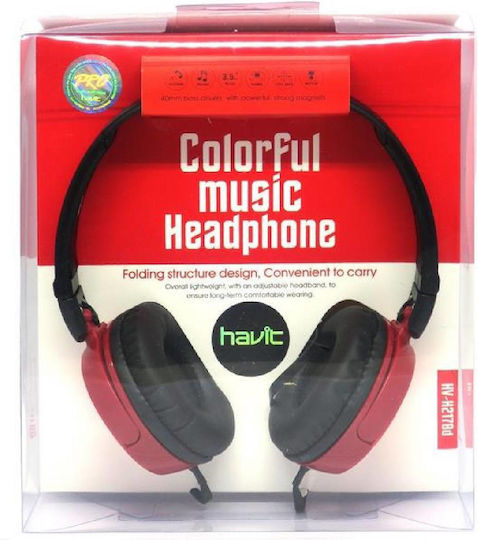Havit Cu fir On Ear Căști Roșii