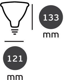 VK Lighting LED-Lampe 15W Rot