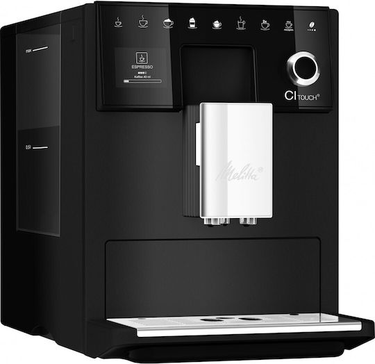 Melitta CI Touch Automatic Espresso Coffee Machine 1400W Pressure 15bar with Grinding Burrs Black F630-112
