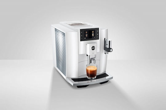 Jura E8 Piano Automatic Espresso Coffee Machine 1450W Pressure 15bar with Grinder Piano White 15585