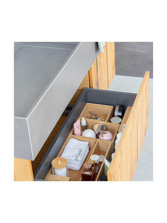 Estia Bamboo Essentials Разделители за чекмеджета Дърво в Бежов Цвят 23x15x7см