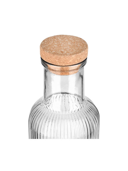 Estia Bottle Water Glass with Cork Gray 1000ml