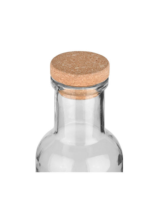 Estia Bottle Water Glass with Cork Gray 1000ml