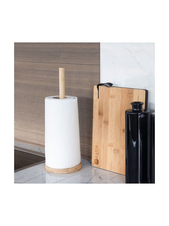 Paper Towel Holder Bamboo Essentials 12x33.5cm