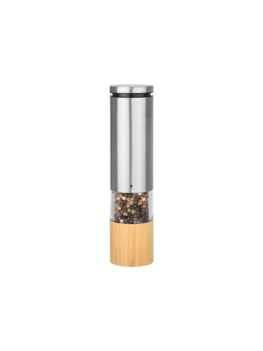 Estia Bamboo Essentials Electric Set Spice Mills Inox in Silver Color 21cm 1pcs