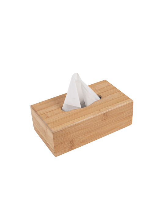 Estia Wooden Tissue Holder ESSENTIALS Beige 24x14x8.5cm 02-13134