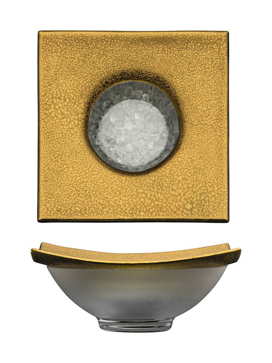 Eisch Servierschüssel Rund Gold mit Durchmesser 25.5cm 2Stück
