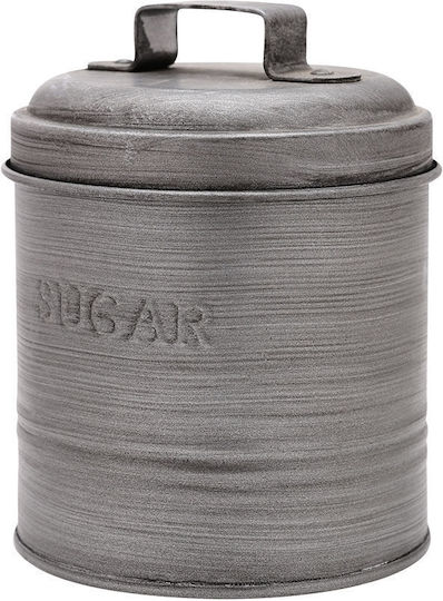 Estia Box für Zucker mit luftdichtem Deckel Metallisch Silber 1000ml Estia Box für Zucker mit luftdichtem Deckel Metallisch Silber 1000ml
