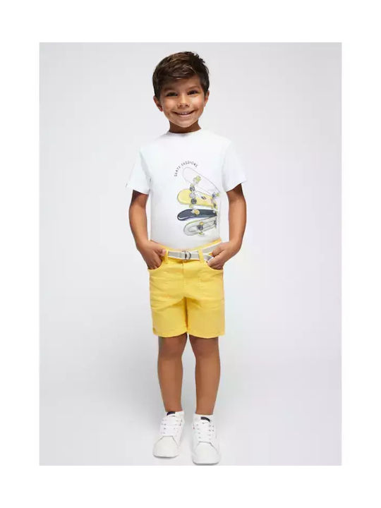 Mayoral Kids Shorts/Bermuda Fabric Yellow