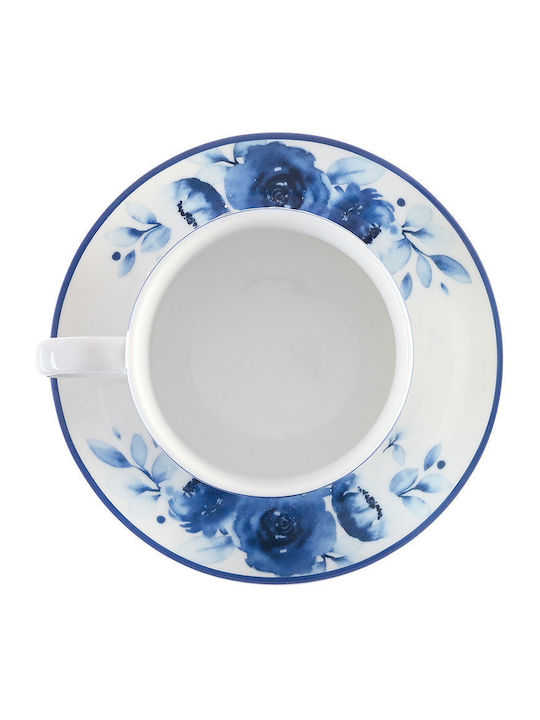 Estia Porcelain Tea Cup Set 220ml Blue