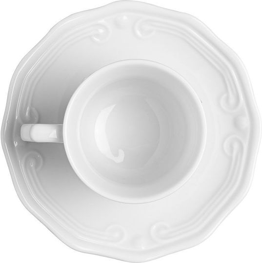 Estia Athénée Cup Coffee Porcelain White 100ml